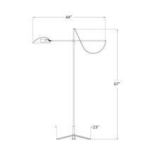 Load image into Gallery viewer, Graphic Floor Lamp - line drawing.

