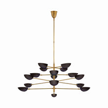 Load image into Gallery viewer, Graphic Grande Chandelier in Black (4-Tier).
