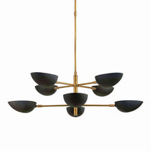 Load image into Gallery viewer, Graphic Grande Chandelier in Detail.
