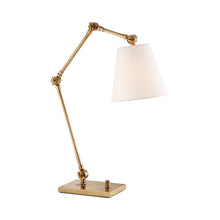 Load image into Gallery viewer, Graves Task Lamp in Hand-Rubbed Antique Brass.
