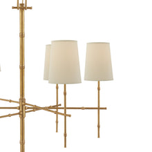 Load image into Gallery viewer, Grenol Modern Bamboo Chandelier in Detail.
