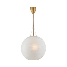 Load image into Gallery viewer, Hailey Pendant Light in Natural Brass.
