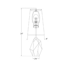 Load image into Gallery viewer, Halcyon Table Lamp - line drawing.
