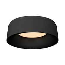 Load image into Gallery viewer, Halo LED Flush Mount Ceiling Light in Matte Black (Medium).
