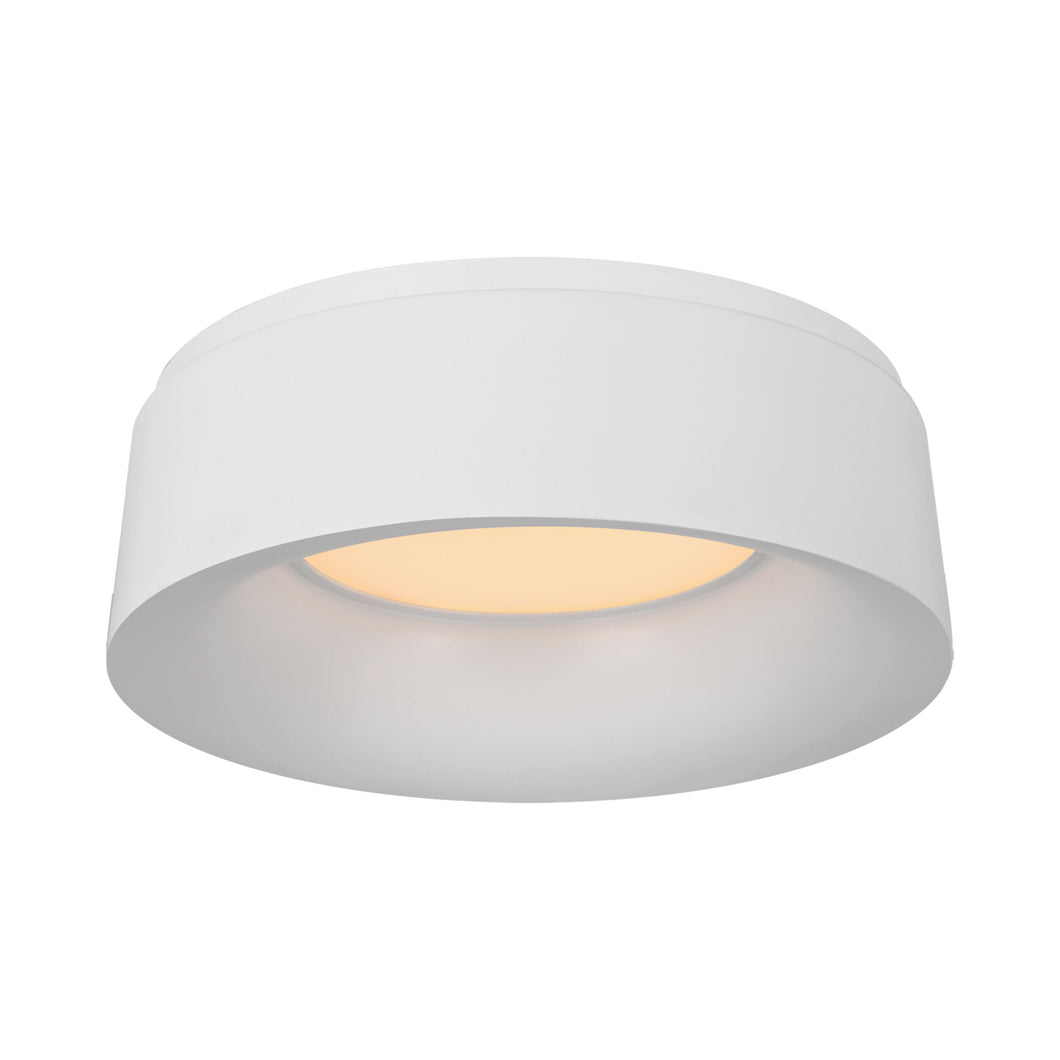 Halo LED Flush Mount Ceiling Light in Matte White (Medium).