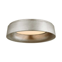 Load image into Gallery viewer, Halo LED Flush Mount Ceiling Light in Burnished Silver Leaf (Large).
