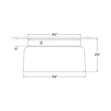 Load image into Gallery viewer, Halo Solitaire LED Flush Mount Ceiling Light - line drawing.
