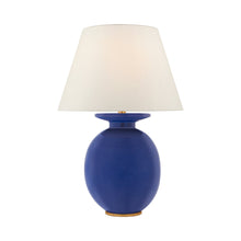 Load image into Gallery viewer, Hans Table Lamp in Flowing Blue.
