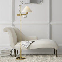 Load image into Gallery viewer, Hargett Bridge Arm Floor Lamp in living room.
