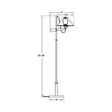 Load image into Gallery viewer, Hargett Bridge Arm Floor Lamp - line drawing.
