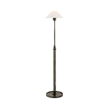 Load image into Gallery viewer, Hargett Floor Lamp in Bronze/Linen.
