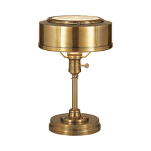 Load image into Gallery viewer, Henley Task Lamp in Hand-Rubbed Antique Brass.
