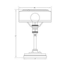 Load image into Gallery viewer, Henley Task Lamp - line drawing.
