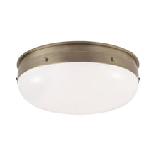 Load image into Gallery viewer, Hicks Flush Mount Ceiling Light in Antique Nickel (Large).
