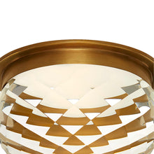 Load image into Gallery viewer, Hillam Solitaire LED Flushmount Ceiling Light in Detail.
