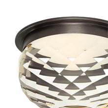 Load image into Gallery viewer, Hillam Solitaire LED Flushmount Ceiling Light in Detail.

