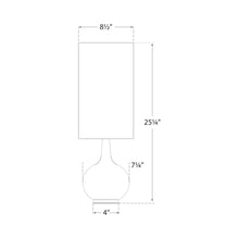 Load image into Gallery viewer, Hunlen Table Lamp - line drawing.
