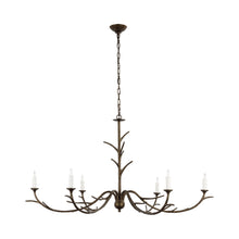 Load image into Gallery viewer, Iberia Chandelier in Antique Bronze Leaf.
