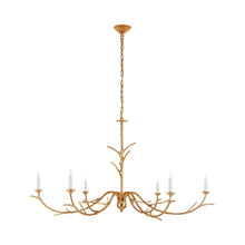 Load image into Gallery viewer, Iberia Chandelier in Antique Gold Leaf.
