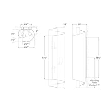 Load image into Gallery viewer, Iva Wall Light - line drawing.

