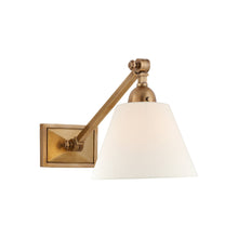 Load image into Gallery viewer, Jane Library Wall Light in Hand-Rubbed Antique Brass (Small).
