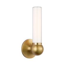 Load image into Gallery viewer, Jeffery LED Bath Wall Light in Hand-Rubbed Antique Brass (Small).
