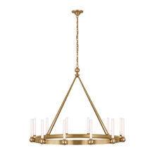 Load image into Gallery viewer, Jeffery LED Ring Chandelier in Hand-Rubbed Antique Brass (X-Large).
