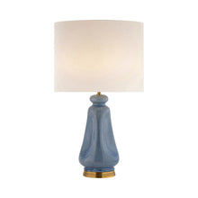 Load image into Gallery viewer, Kapila Table Lamp in Polar Blue Crackle.
