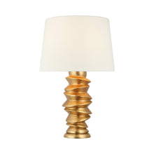 Load image into Gallery viewer, Karissa Table Lamp in Antique Gold Leaf.

