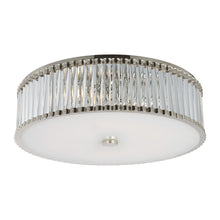 Load image into Gallery viewer, Kean LED Flush Mount Ceiling Light in Polished Nickel (24.25-Inch).
