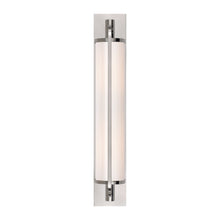 Load image into Gallery viewer, Keeley Pivoting Wall Light in Polished Nickel (20.75-Inch).
