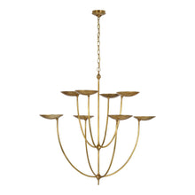 Load image into Gallery viewer, Keira LED Chandelier in Hand-Rubbed Antique Brass (X-Large).
