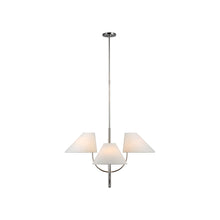 Load image into Gallery viewer, Kinsley LED Chandelier in Polished Nickel (1-Tier).
