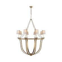 Load image into Gallery viewer, Lancaster Chandelier in Gilded Iron.
