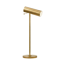 Load image into Gallery viewer, Lancelot LED Desk Lamp in Hand-Rubbed Antique Brass.
