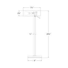 Load image into Gallery viewer, Lancelot LED Desk Lamp - line drawing.
