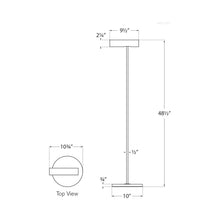 Load image into Gallery viewer, Lancelot LED Floor Lamp - line drawing.
