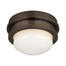 Load image into Gallery viewer, Launceton LED Flush Mount Ceiling Light in Bronze.
