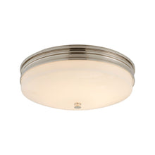 Load image into Gallery viewer, Launceton Round LED Flush Mount Ceiling Light in Polished Nickel (Small).
