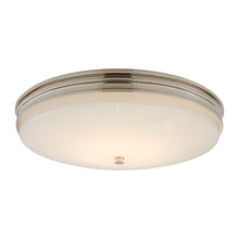 Load image into Gallery viewer, Launceton Round LED Flush Mount Ceiling Light in Polished Nickel (Medium).
