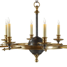 Load image into Gallery viewer, Leaf and Arrow Chandelier in Detail.
