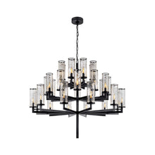 Load image into Gallery viewer, Liaison Chandelier in Triple/Bronze/Crackle.
