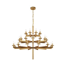 Load image into Gallery viewer, Liaison Chandelier in Triple/Antique-Burnished Brass/No Option.

