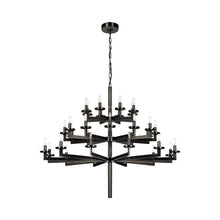 Load image into Gallery viewer, Liaison Chandelier in Triple/Bronze/No Option.
