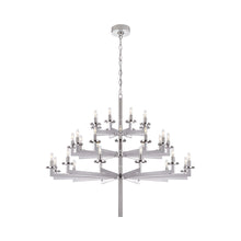 Load image into Gallery viewer, Liaison Chandelier in Triple/Polished Nickel/No Option.
