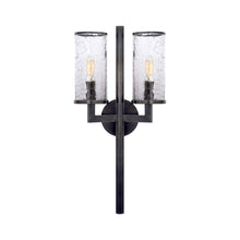Load image into Gallery viewer, Liaison Double Wall Light in Bronze/Crackle.
