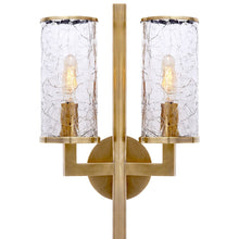 Load image into Gallery viewer, Liaison Double Wall Light in Detail.
