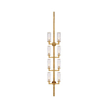 Load image into Gallery viewer, Liaison Statement Wall Light in Antique-Burnished Brass/Crackle.
