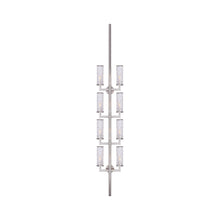 Load image into Gallery viewer, Liaison Statement Wall Light in Polished Nickel/Crackle.
