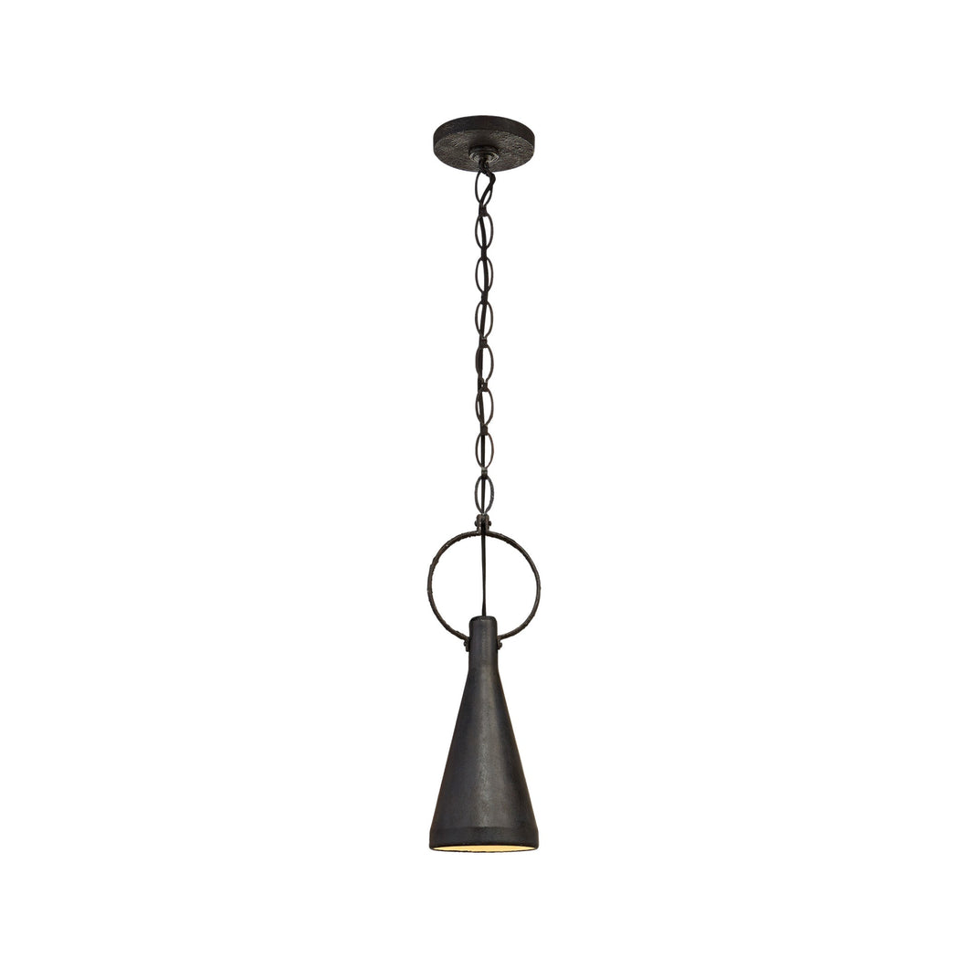 Limoges Pendant Light in Aged Iron (Small).